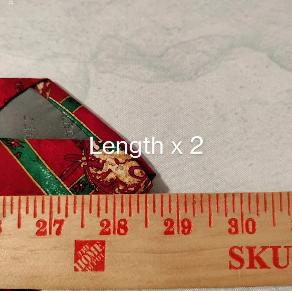 Parisian Robert Talbott Men's Tie Silk Hand Sewn Italy Christmas Santa Holiday
